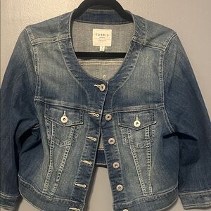 torrid Faded Blue Cropped Denim Jacket